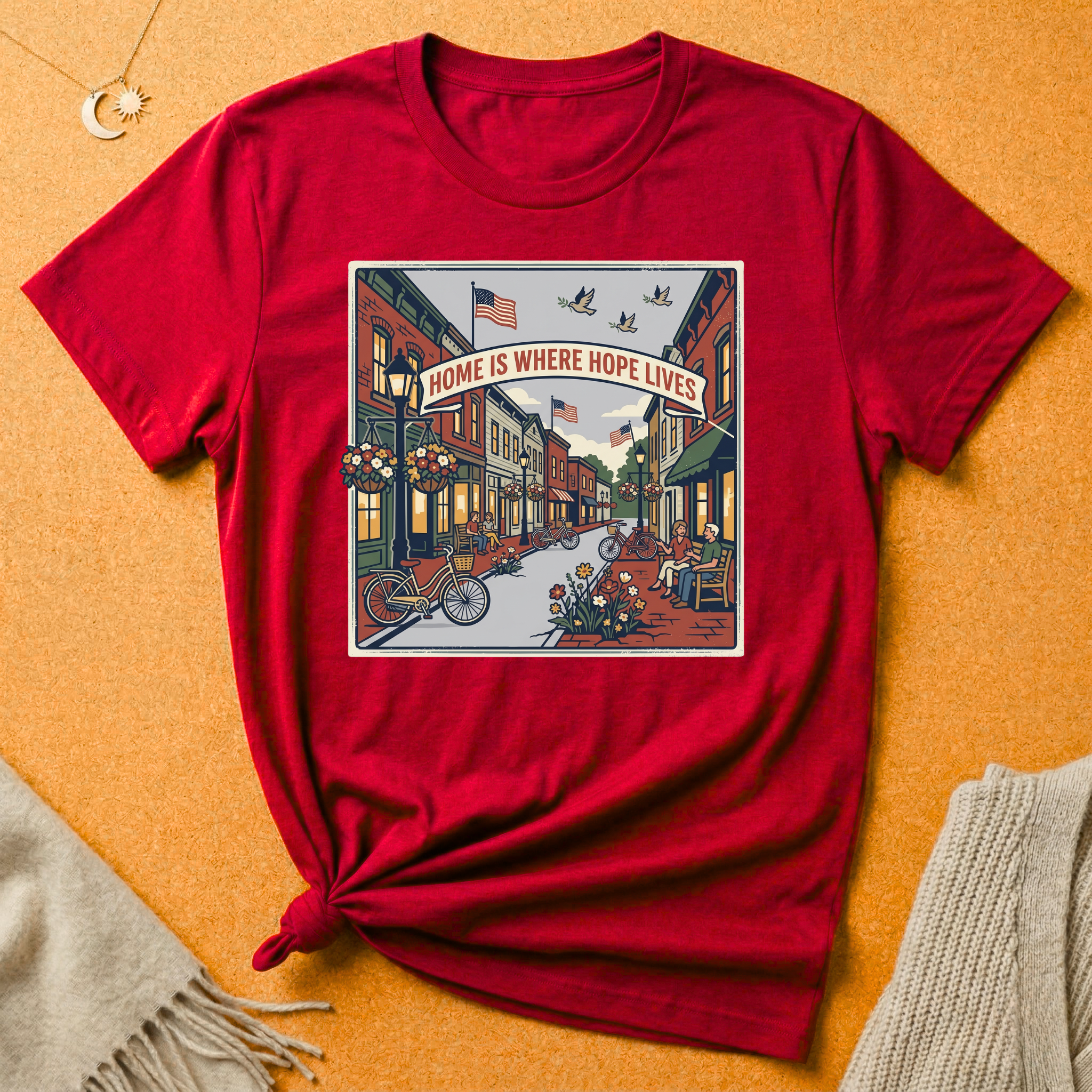 Home Is Where Hope Lives USA Tee