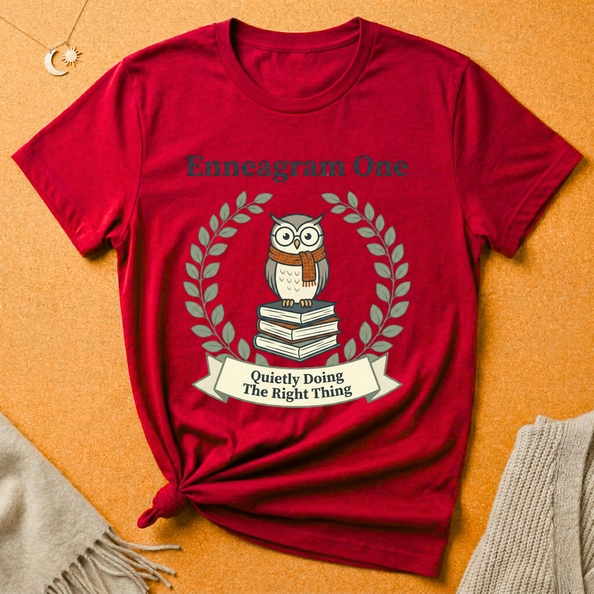 Enneagram Type 1: Quietly Doing The Right Thing Owl Tee