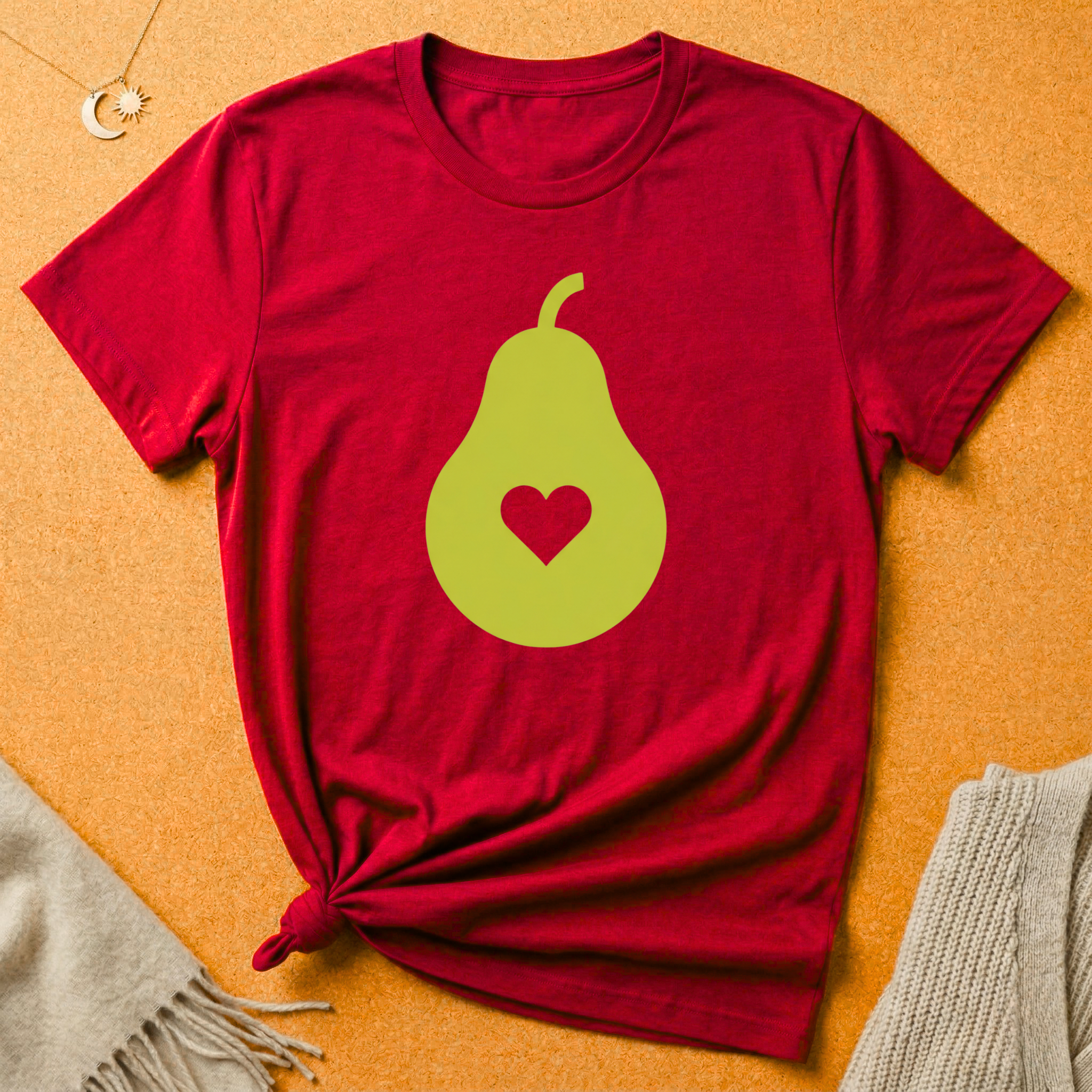 Simple Pear with Heart Tee