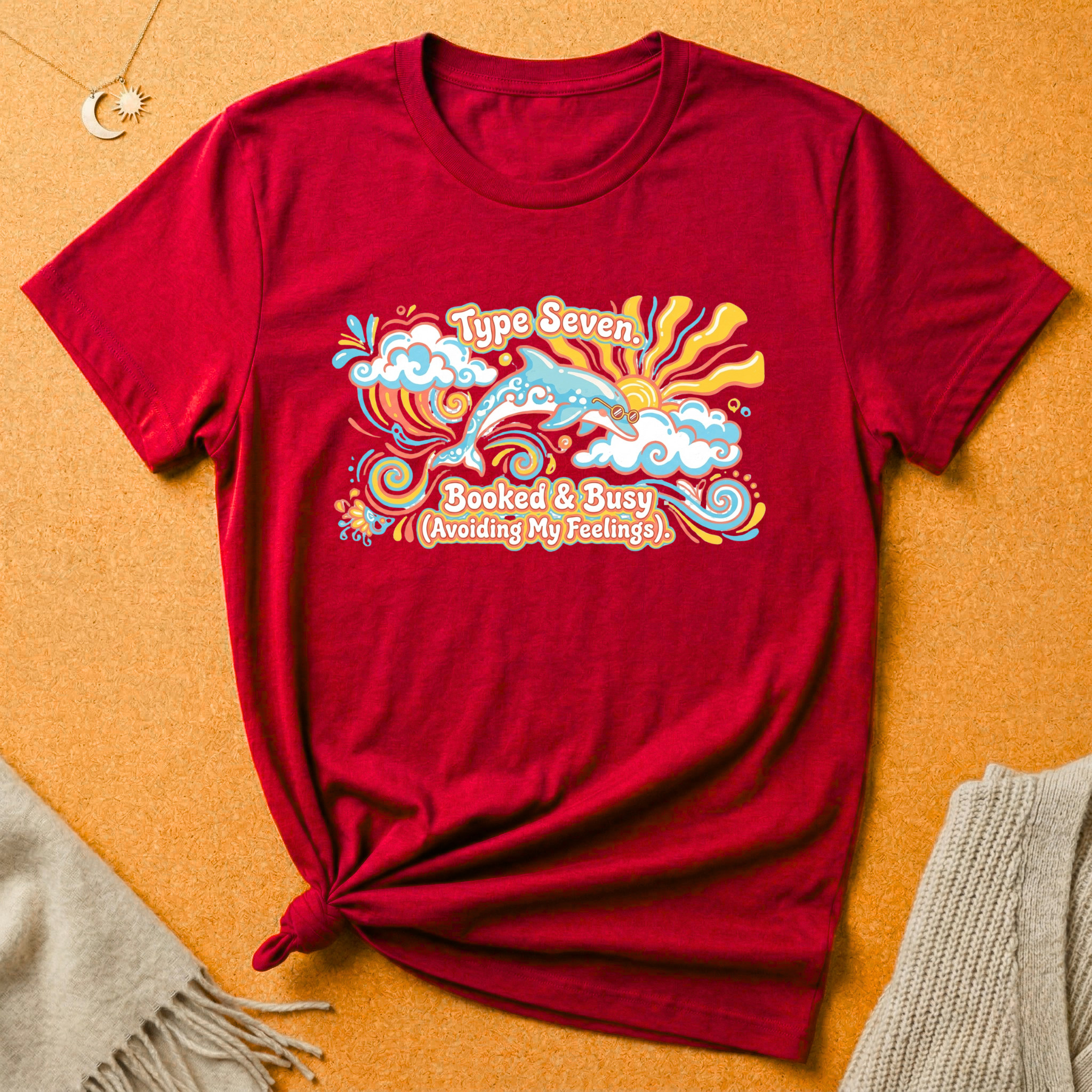 Type Seven. Booked and Busy Tee