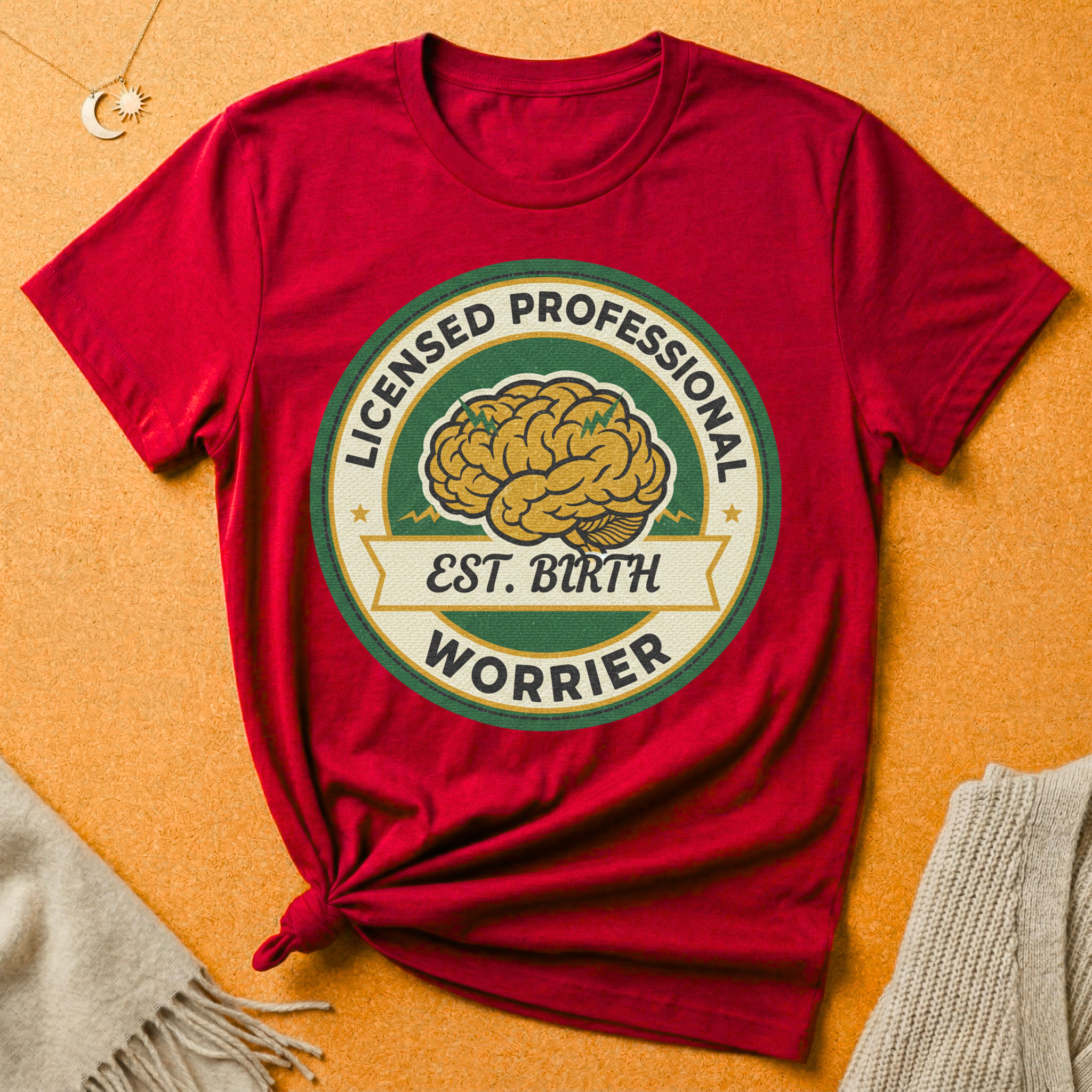 Licensed Professional Worrier Est. Birth Tee