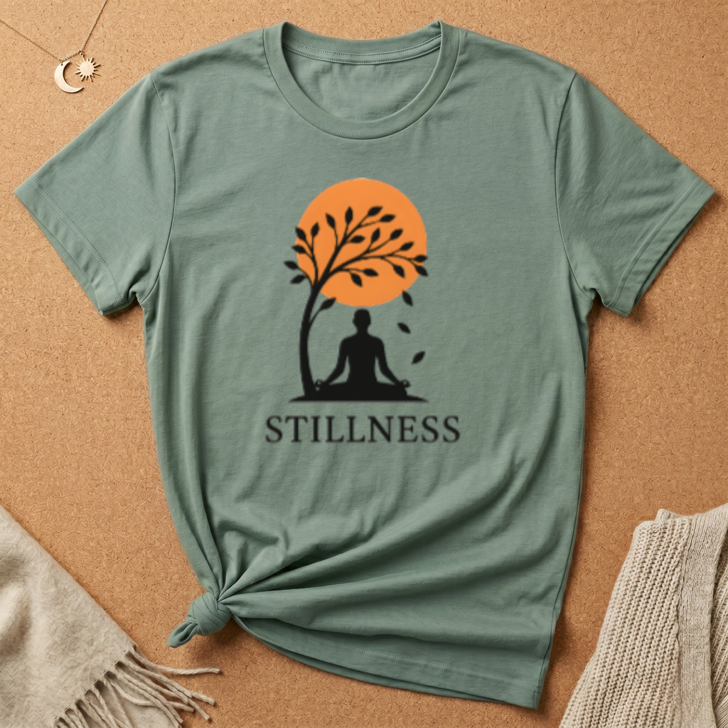 Stillness Meditation Silhouette Tee