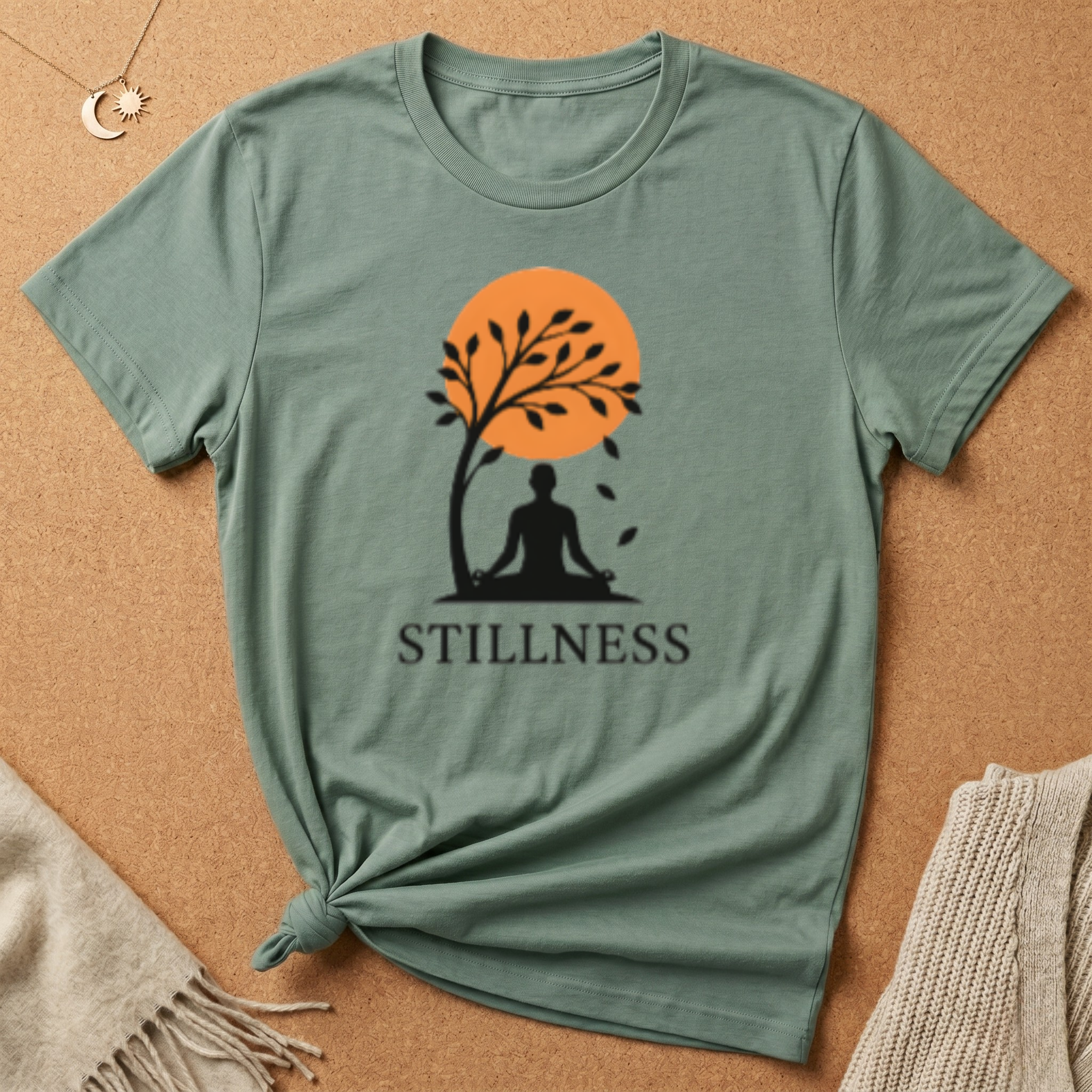 Stillness Meditation Silhouette Tee