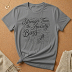 Stronger Than the Anxiety Buzz Notebook Doodle Tee