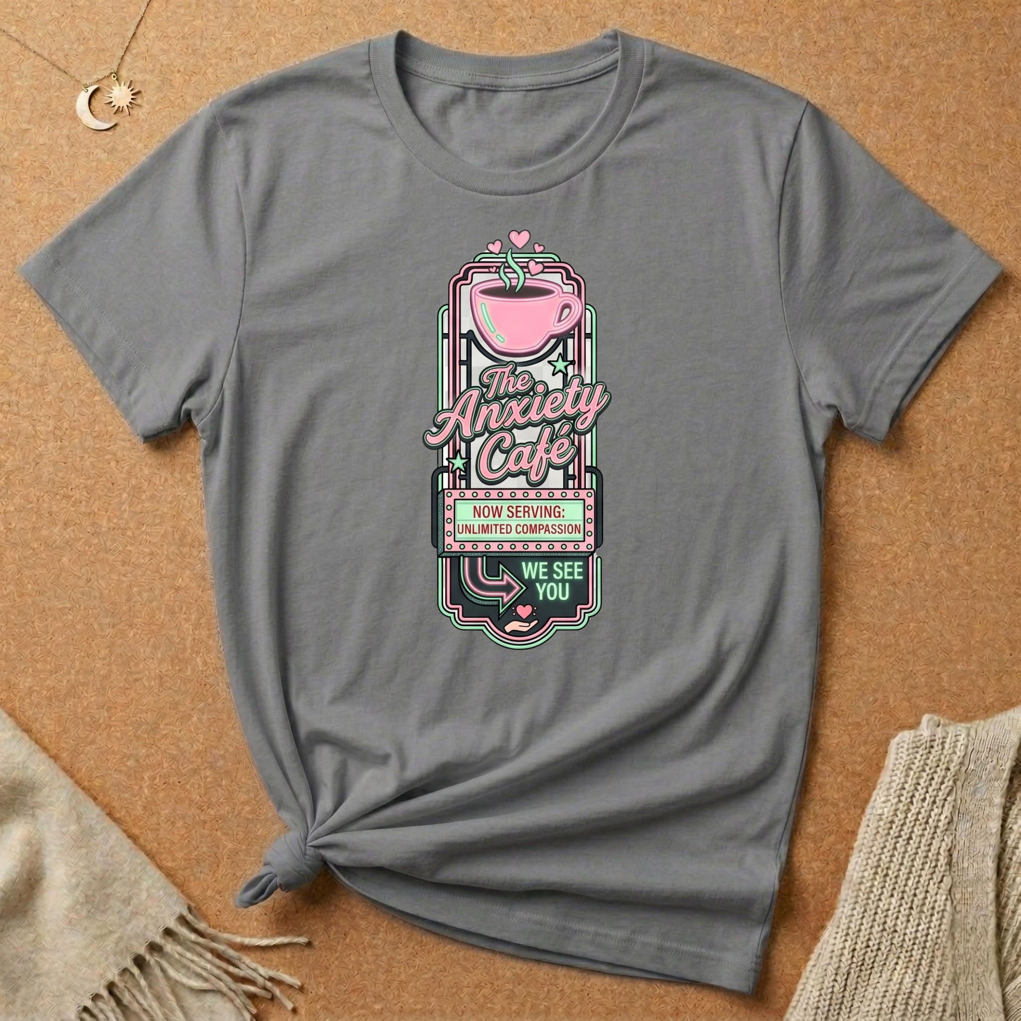 Compassion Anxiety Cafe Tee