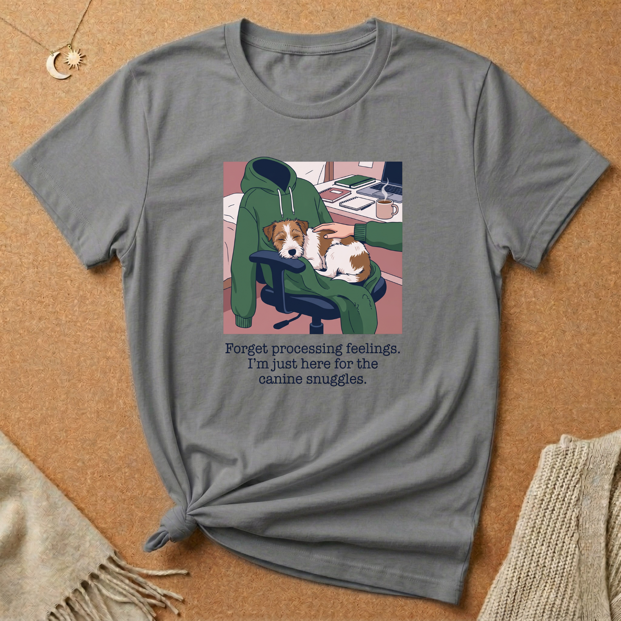 Here For Canine Snuggles Tee
