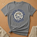 Mental Marathon Champion Brain Badge Tee