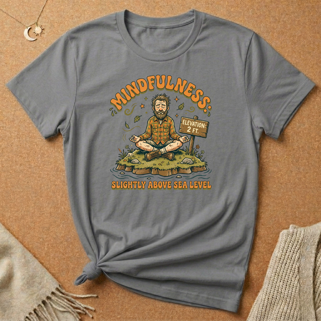 Mindfulness Slightly Above Sea Level Tee
