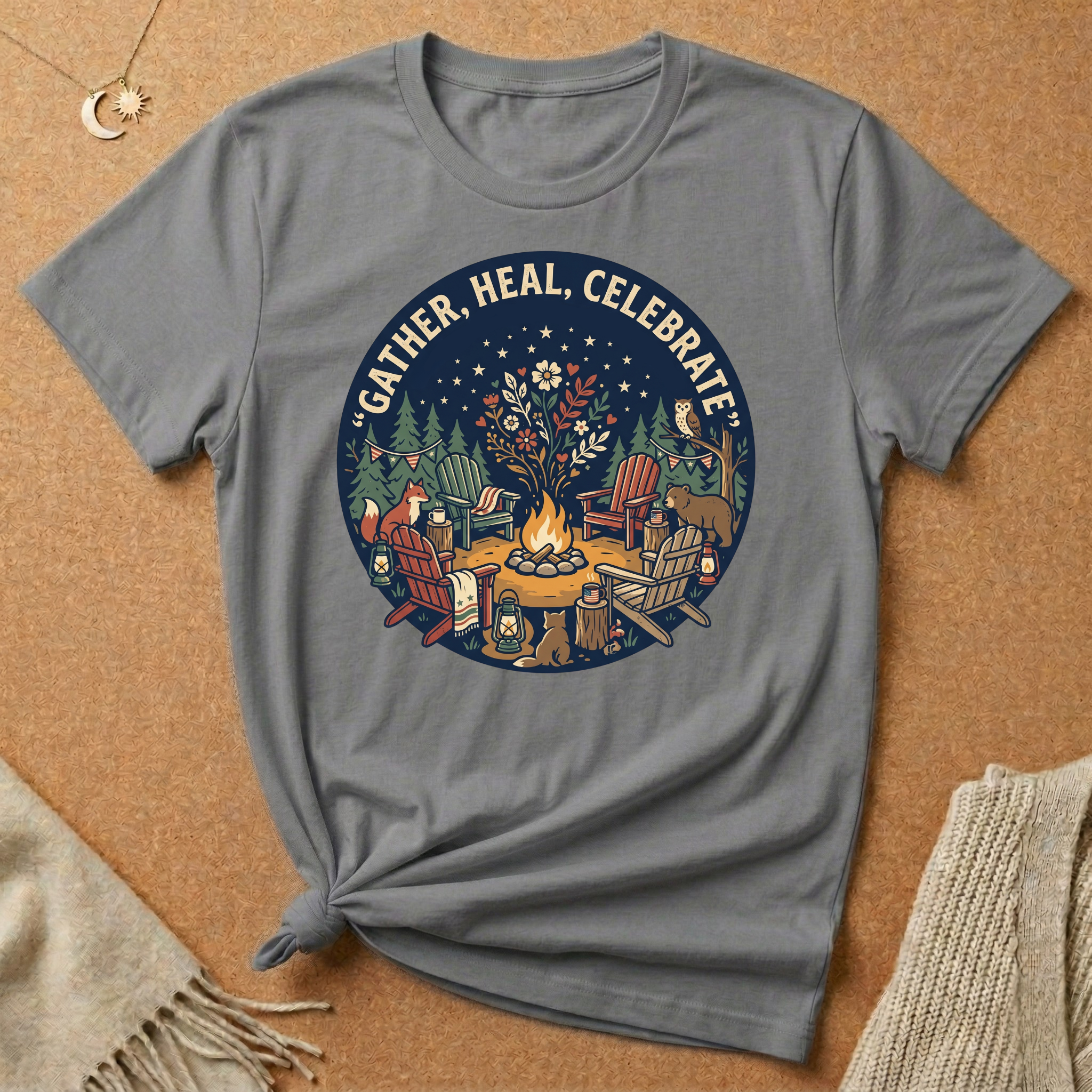 Gather, Heal, Celebrate Tee