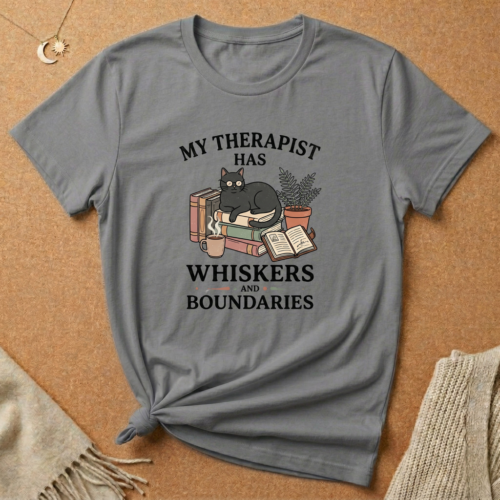 Whiskers and Boundaries Cat Tee