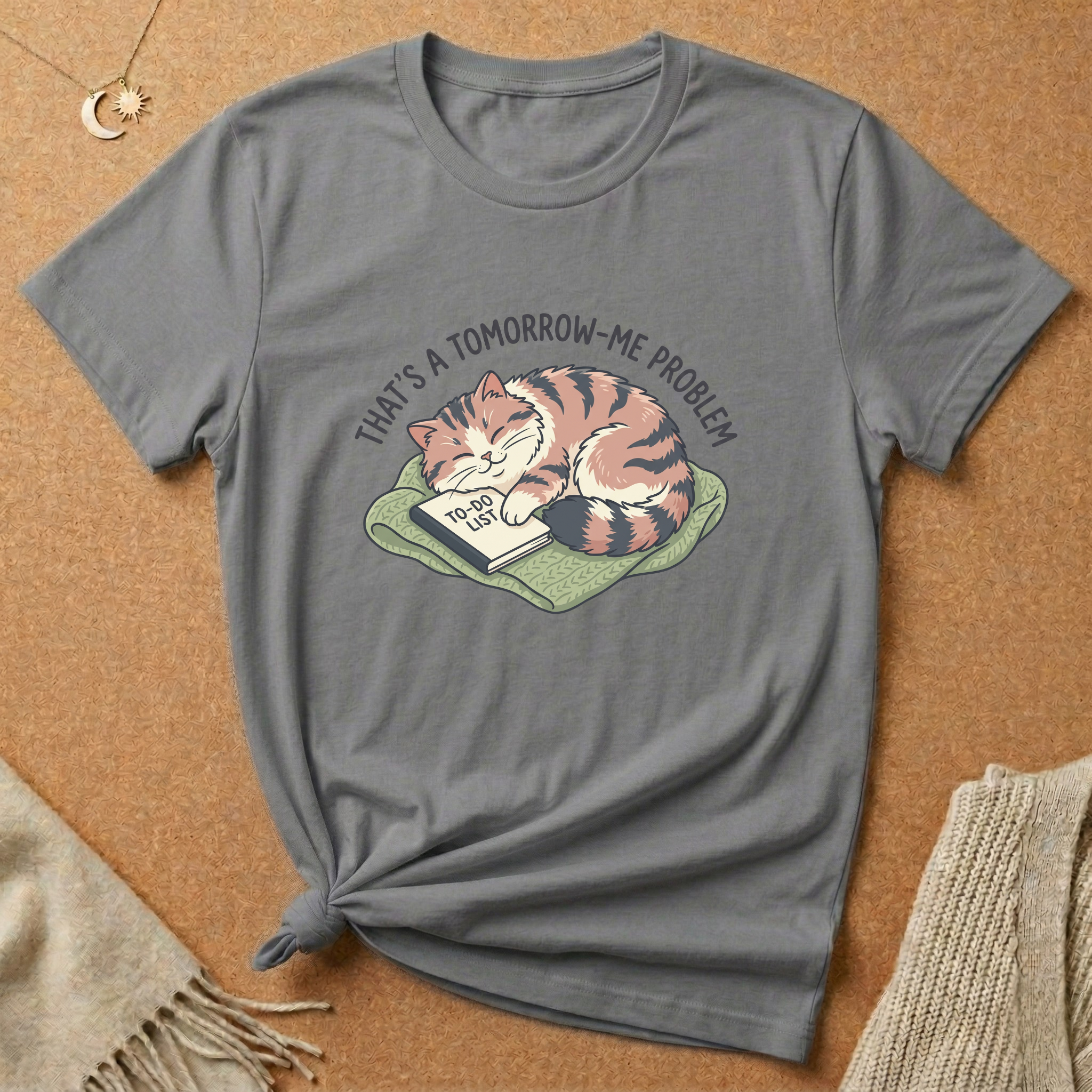 Tomorrow-Me Problem Cat Tee