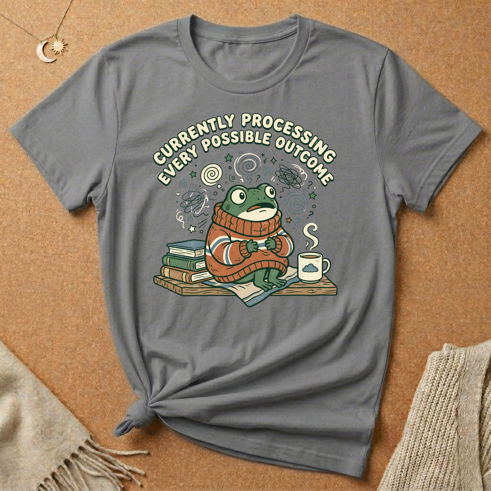 Currently Processing Every Possible Outcome Frog Tee