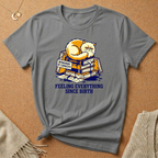 Feeling Everything Since Birth Cat With Books Tee