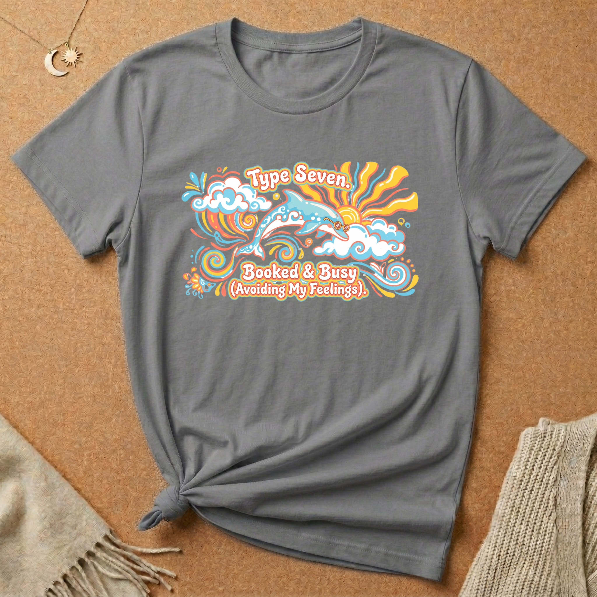 Type Seven. Booked and Busy Tee