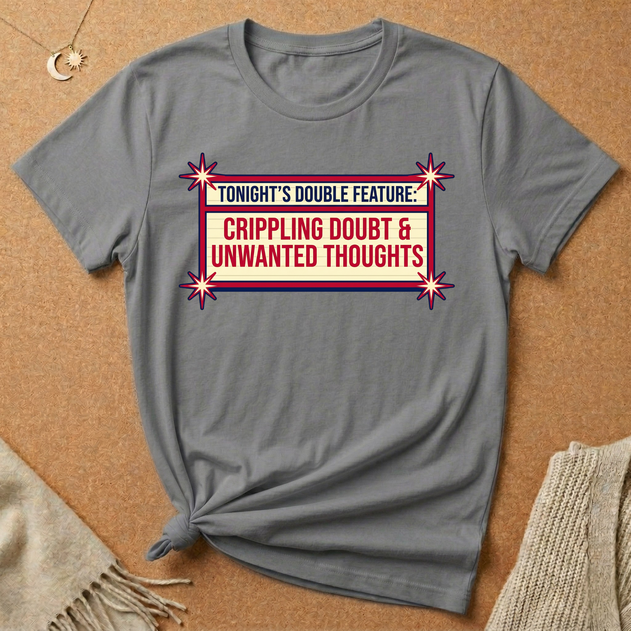 Tonight's Double Feature: Crippling Doubt and Unwanted Thoughts Tee