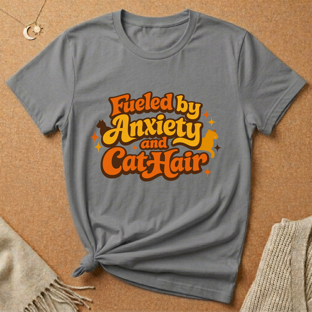 Fueled By Anxiety and Cat Hair Tee