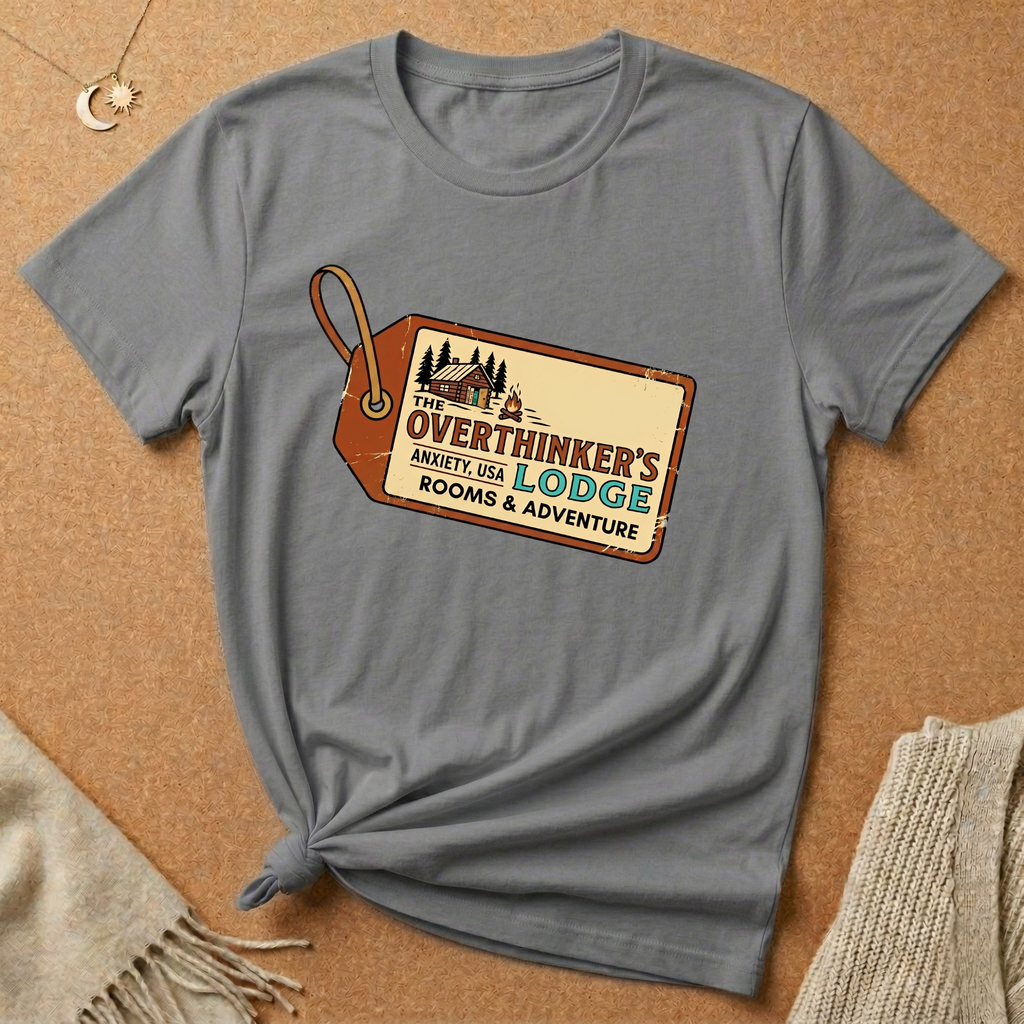 Overthinker's Lodge Luggage Tag Tee
