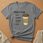 Today's Plan: Coffee Boundaries Overthink Tee