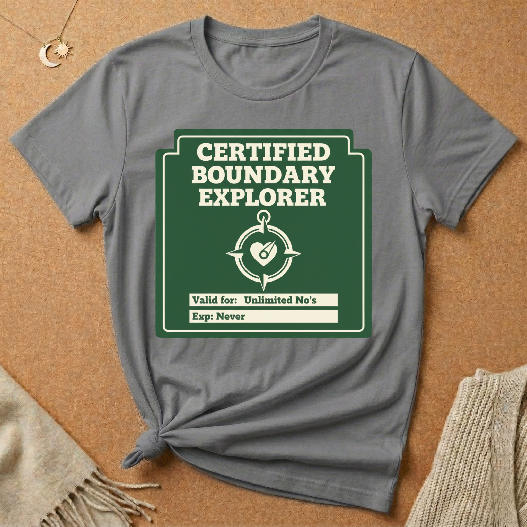 Certified Boundary Explorer with compass Tee