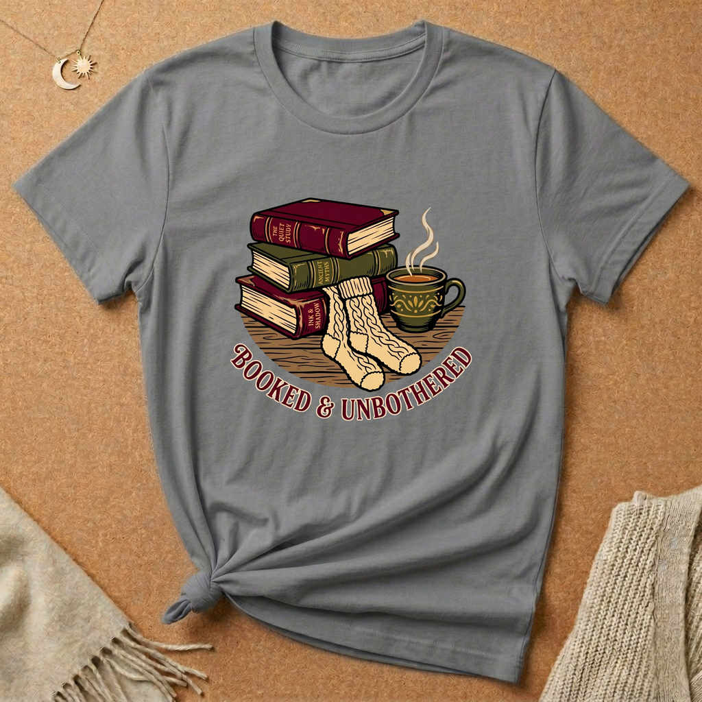 Booked and Unbothered Cozy Tee