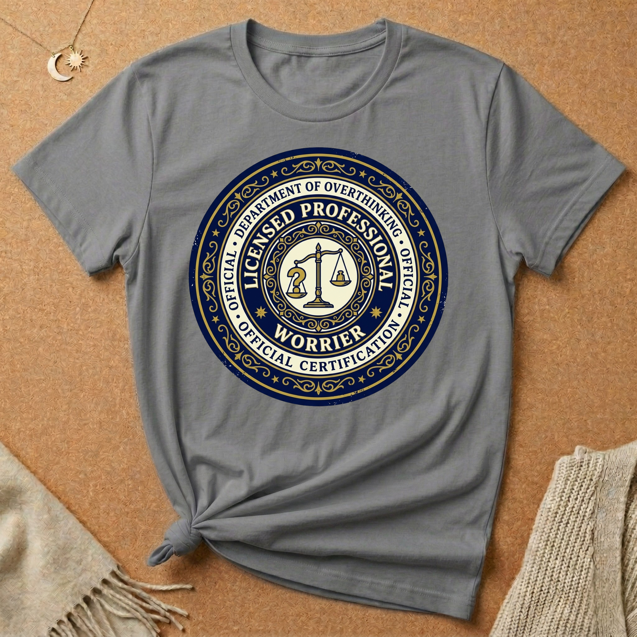 Dept. of Overthinking Official Certification Tee
