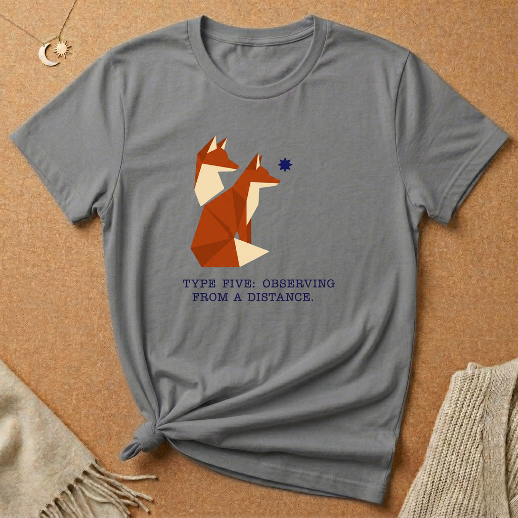 Enneagram Type 5: Observing From a Distance Fox Tee