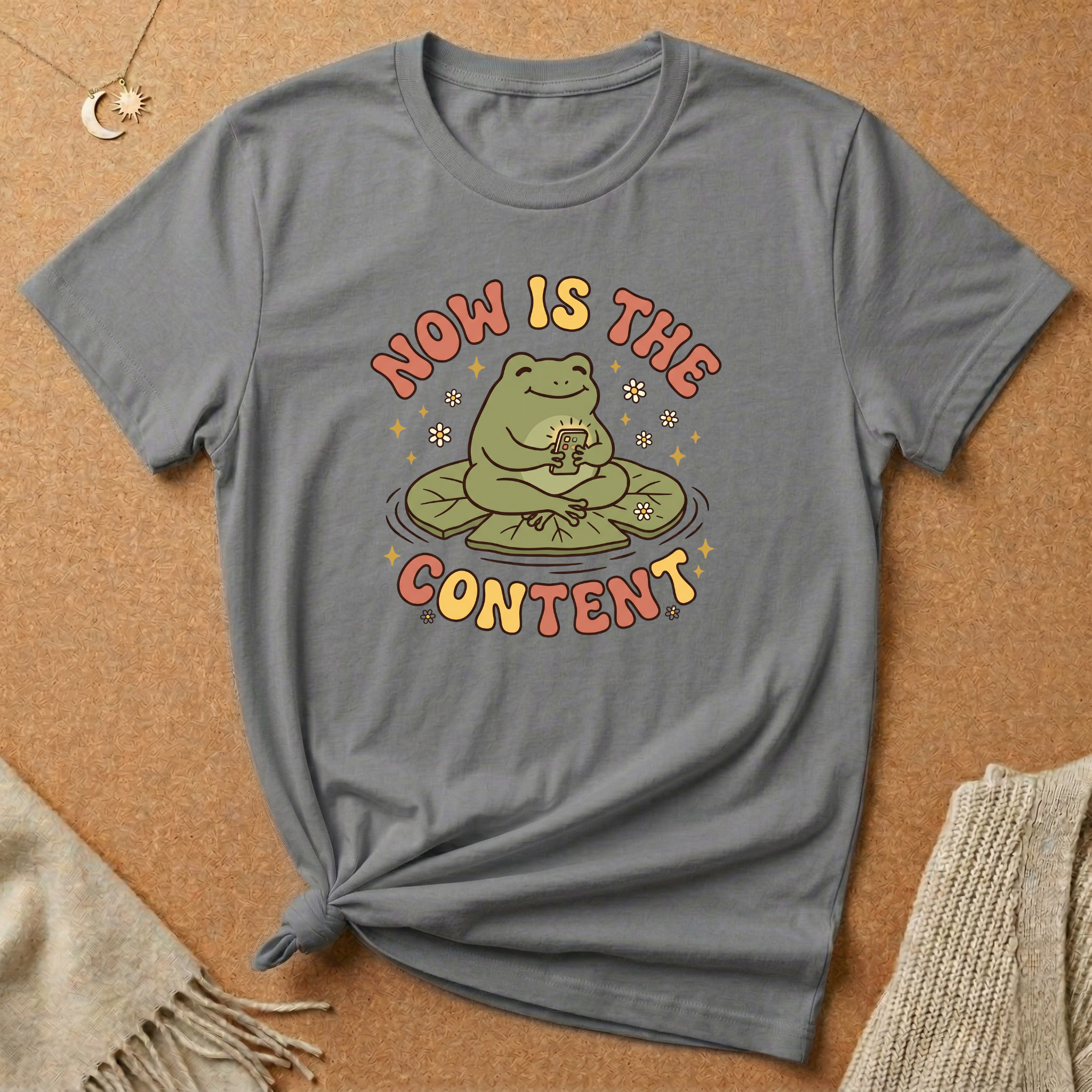 Now Is the Content Frog Tee