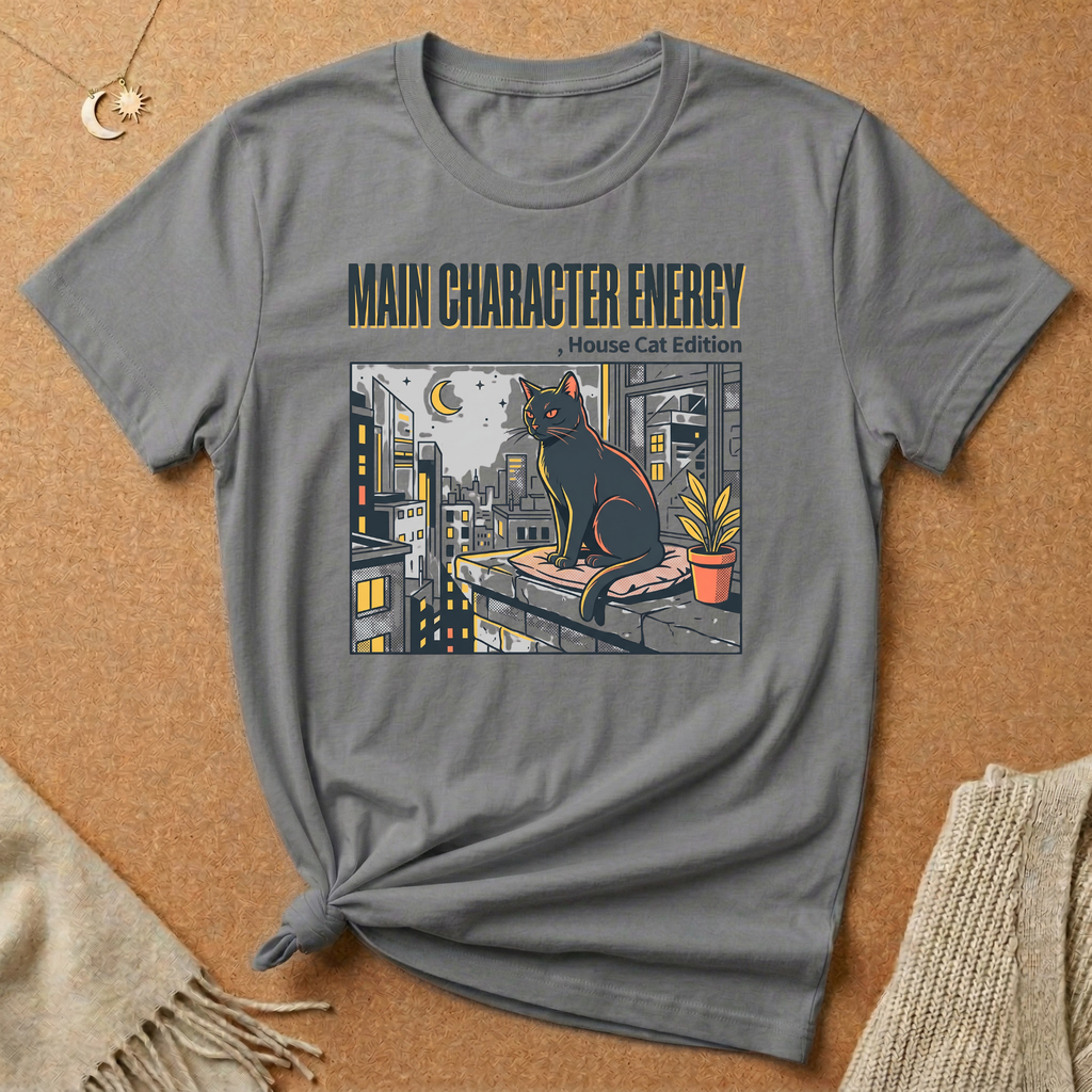 Main Character Energy Cat Edition Tee