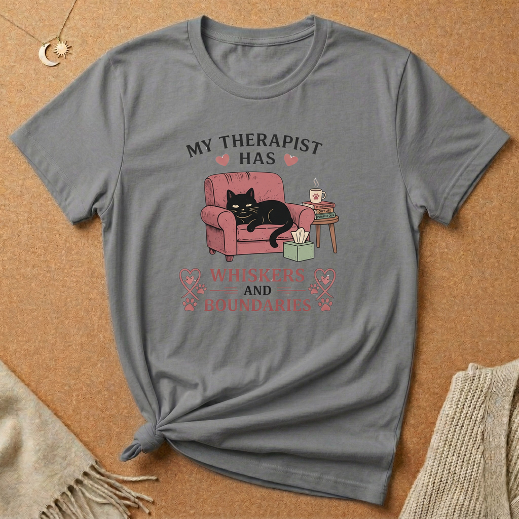 My Therapist Cat with Hearts Tee
