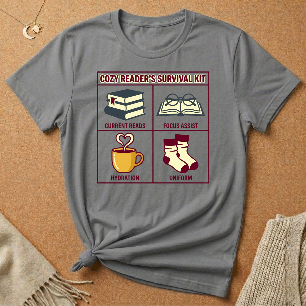 Cozy Reader's Survival Kit Tee