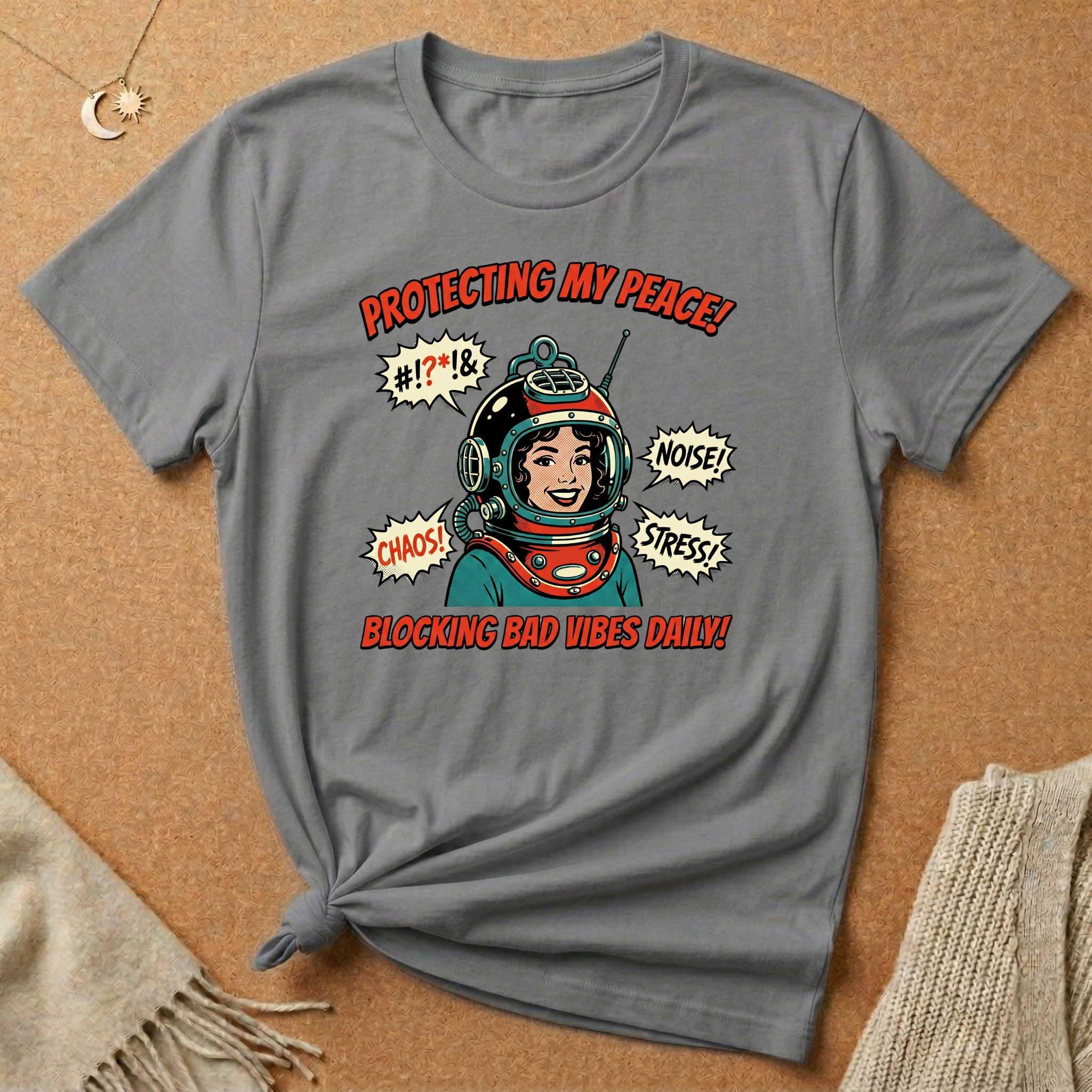 Protecting My Peace Retro Helmet Tee