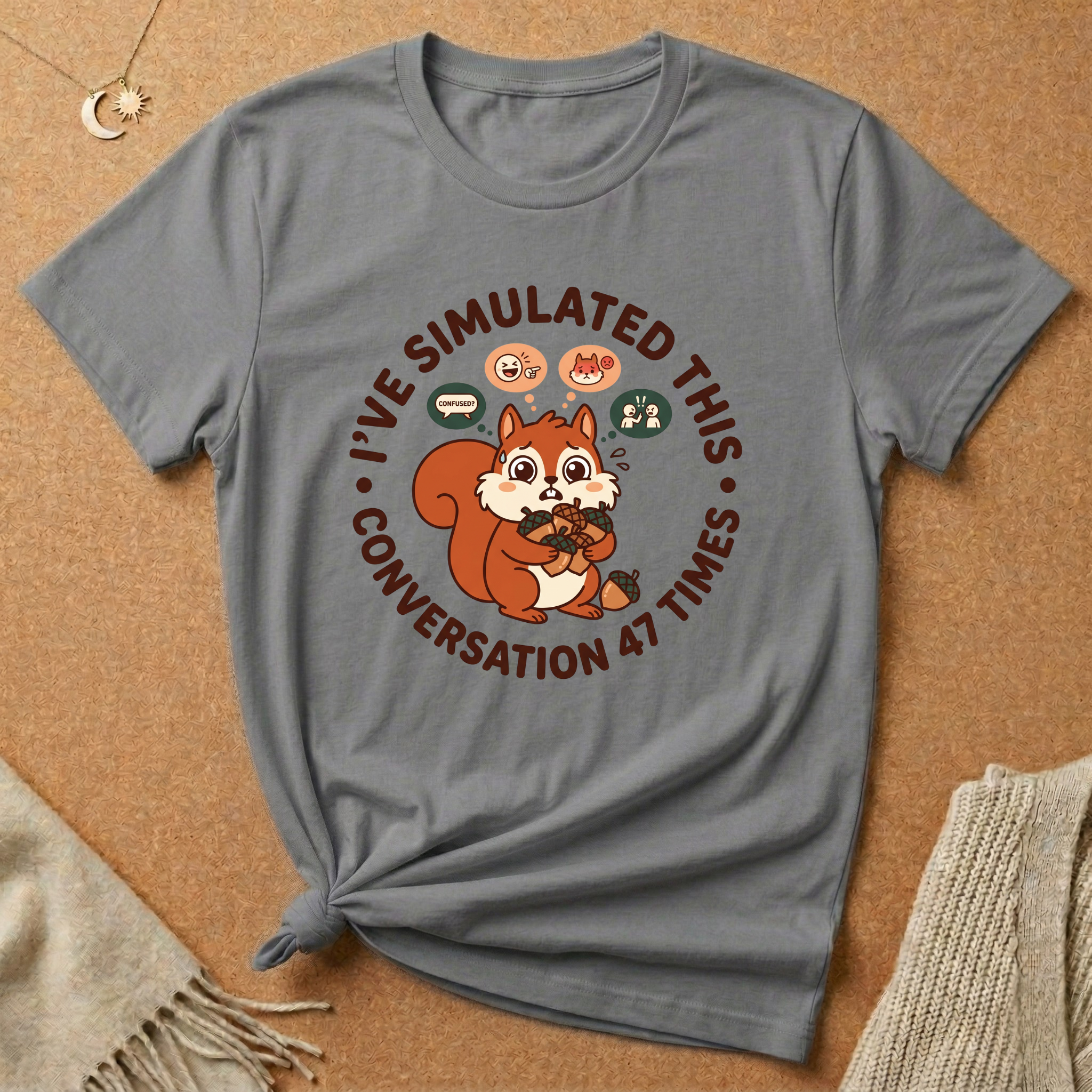 I've Simulated This Conversation 47 Times Squirrel Tee