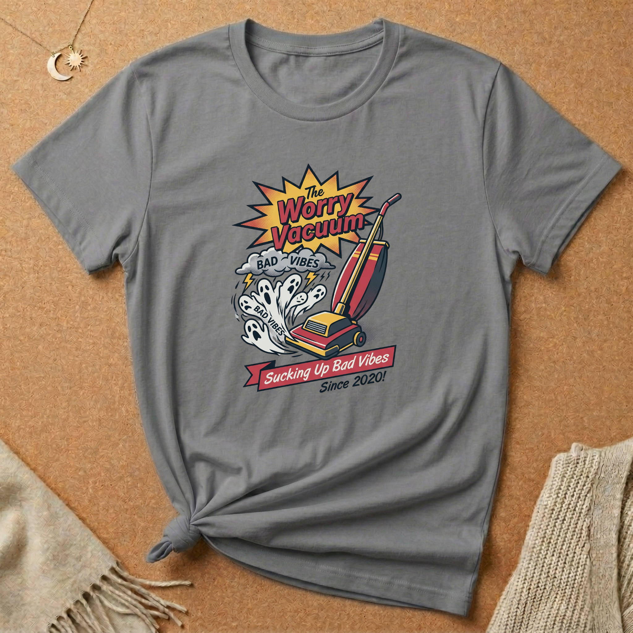Worry Vacuum Ad Tee