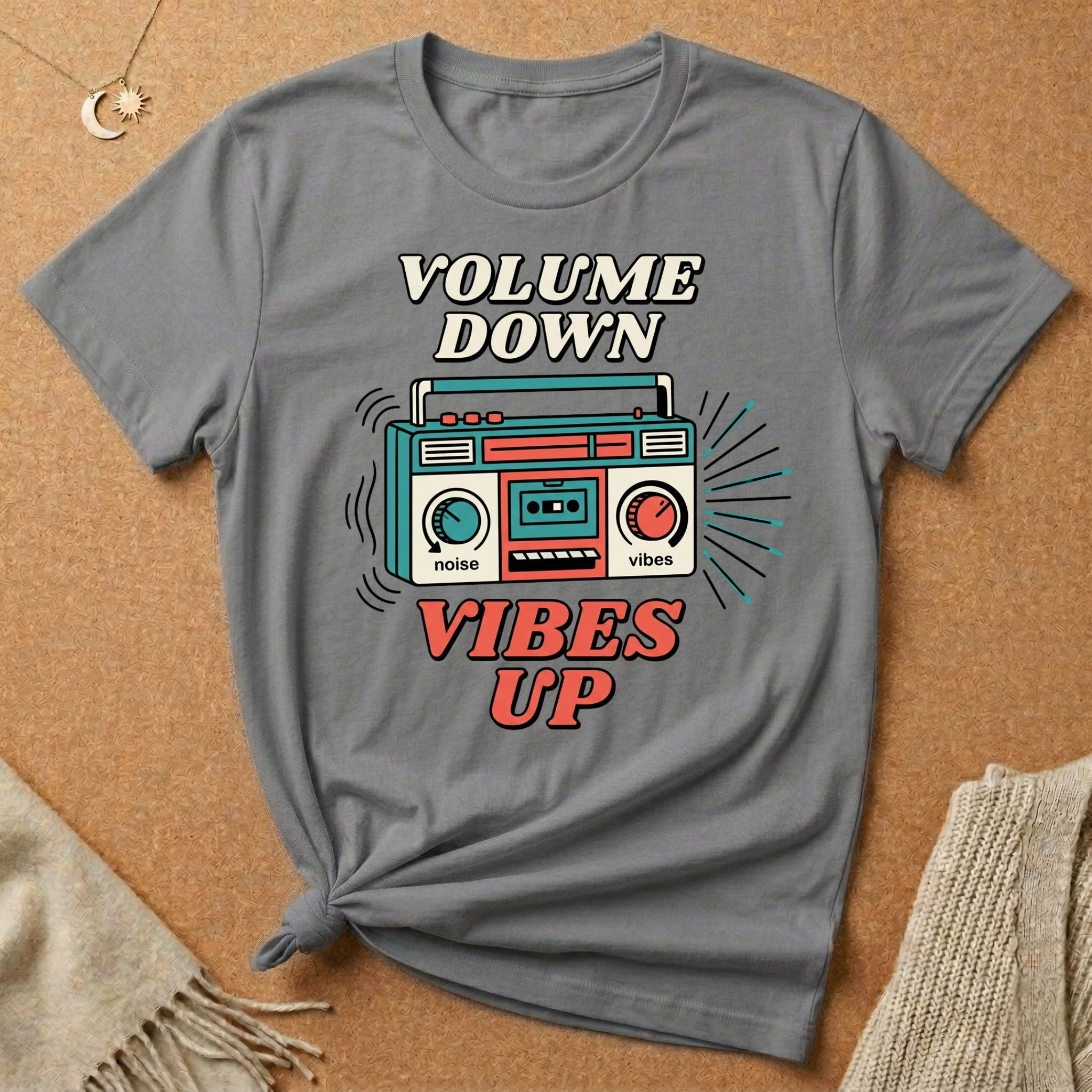 Volume Down, Vibes Up Tee