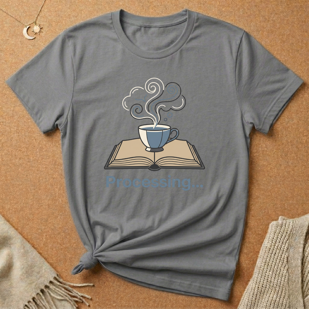Processing Cozy Coffee and Book Tee