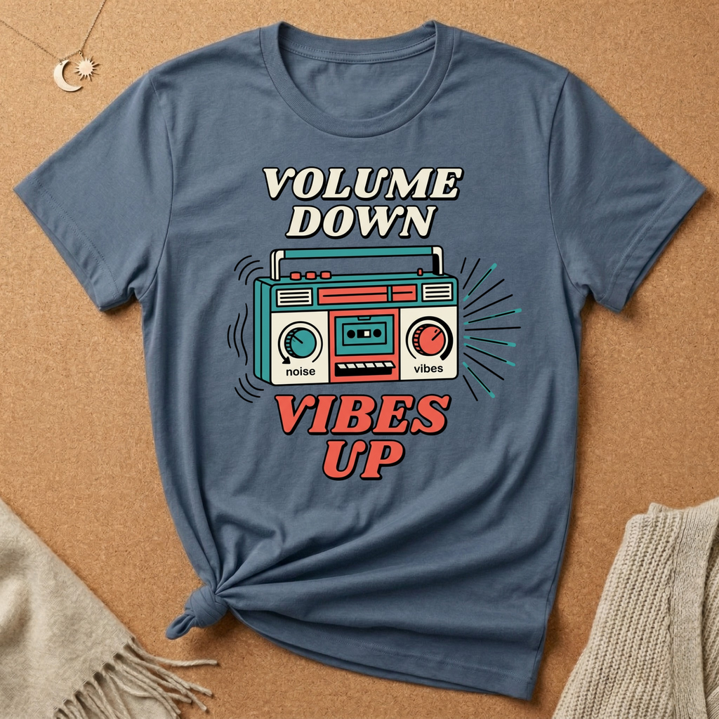 Volume Down, Vibes Up Tee