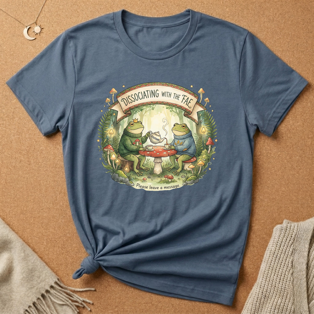 Dissociating with the Fae (Please Leave a Message) Frog Wilderkind Tee