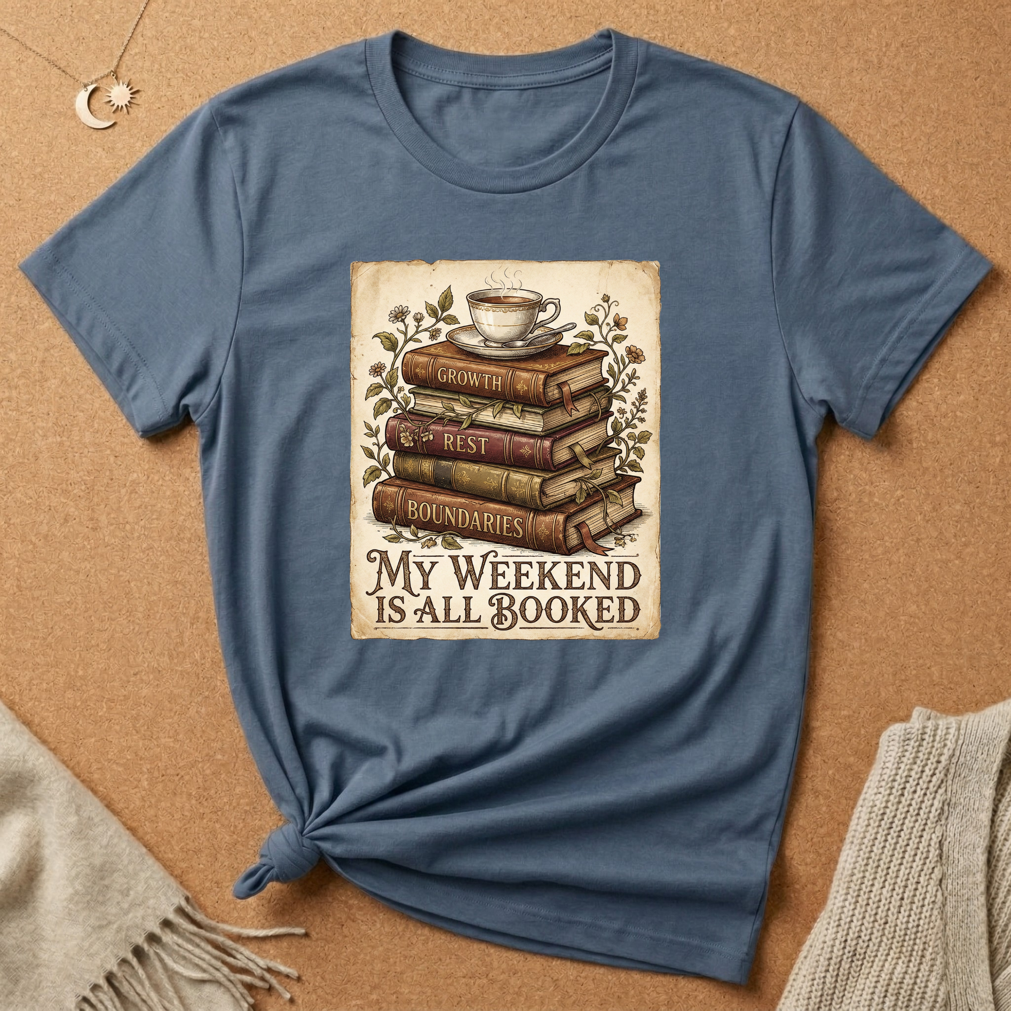 My Weekend is Booked with therapy books Tee
