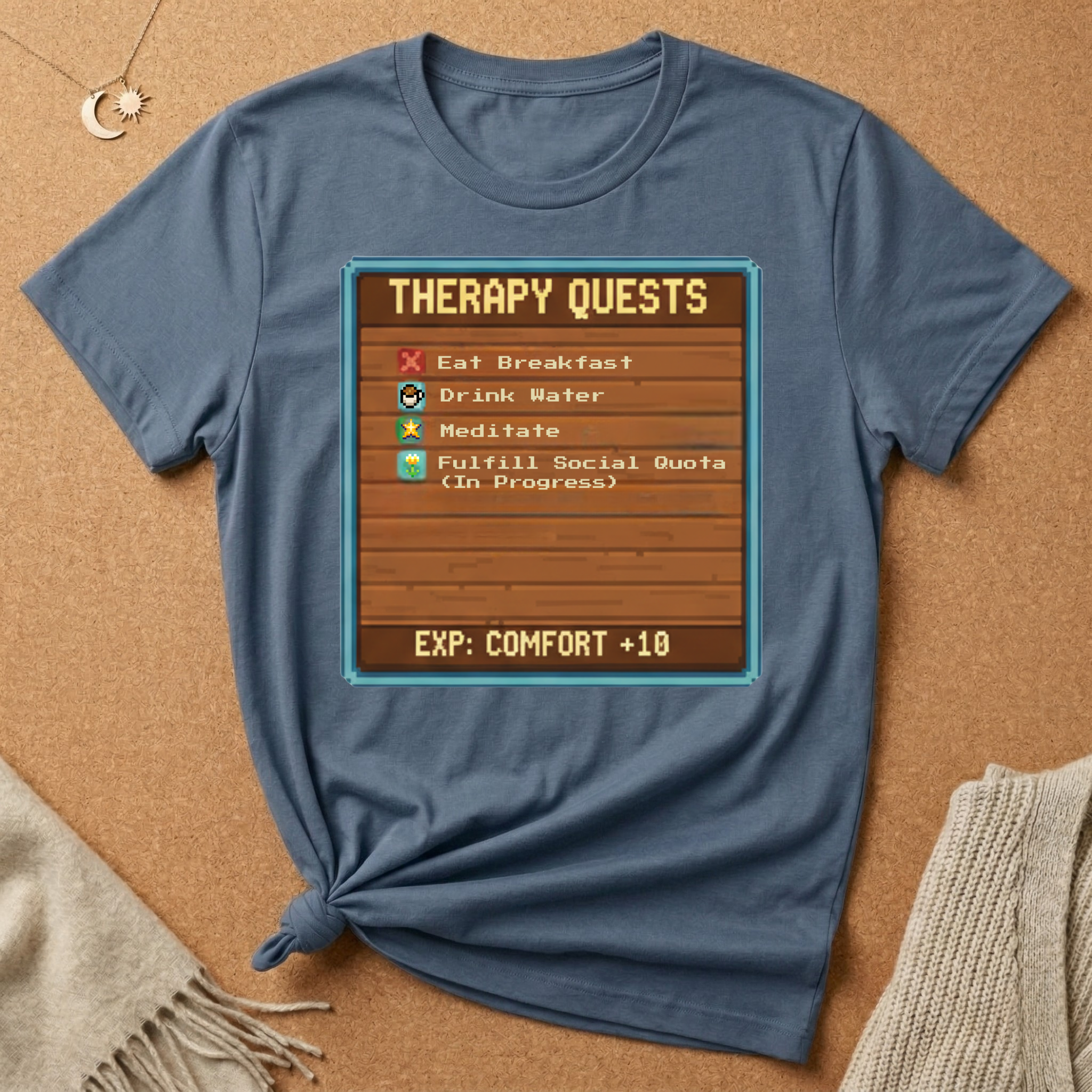 Old School Game Therapy Quests Tee