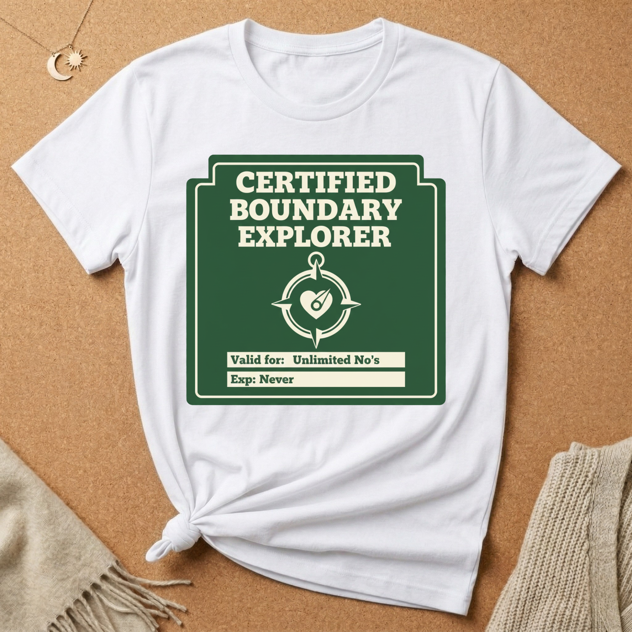 Certified Boundary Explorer with compass Tee