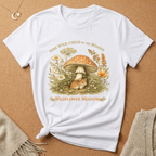 Stay Wild, Child of the Woods with mouse and mushroom Tee