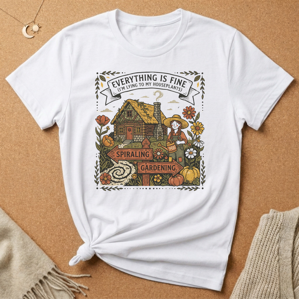 Everything is Fine (I'm lying to my Houseplants) Tee