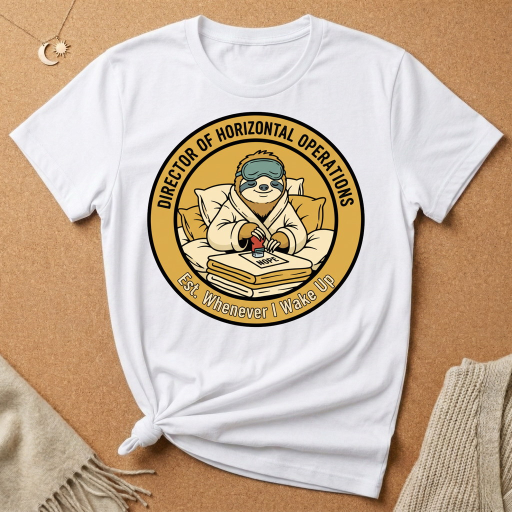 Sloth Director of Horizontal Operations Tee