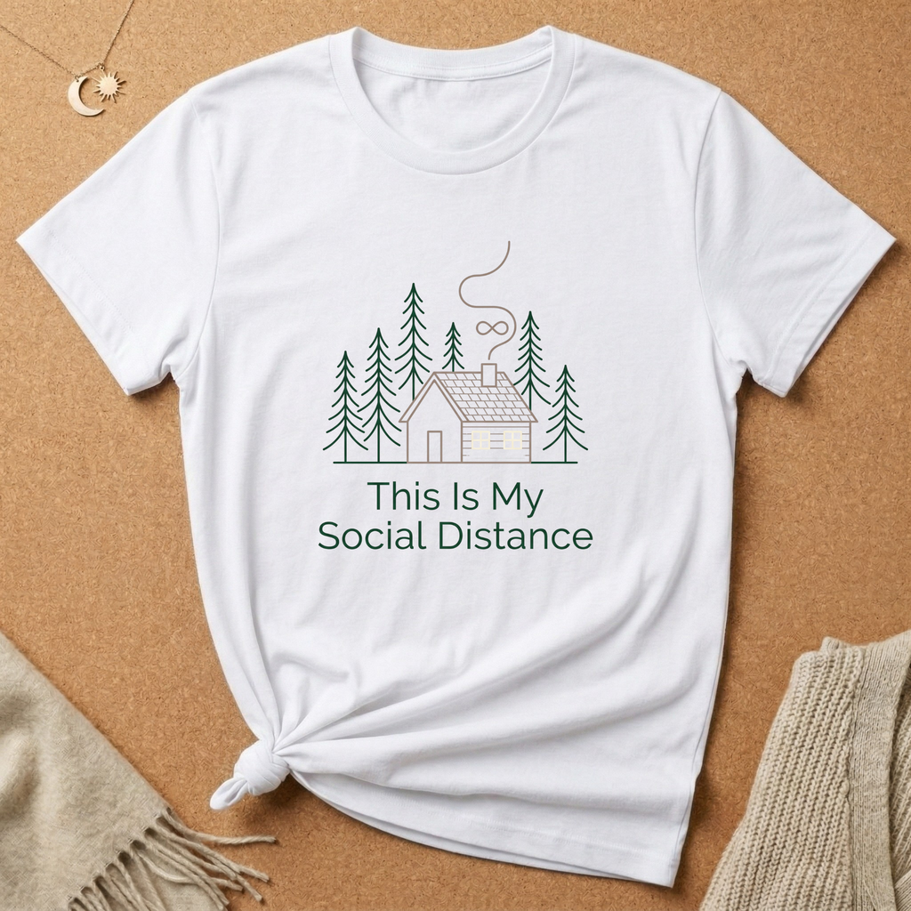 This Is My Social Distance with Cabin Tee