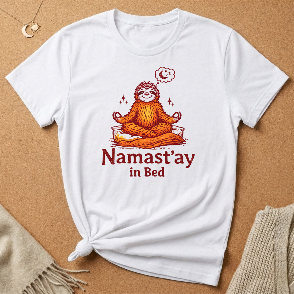 Namast'ay In Bed Sloth Tee