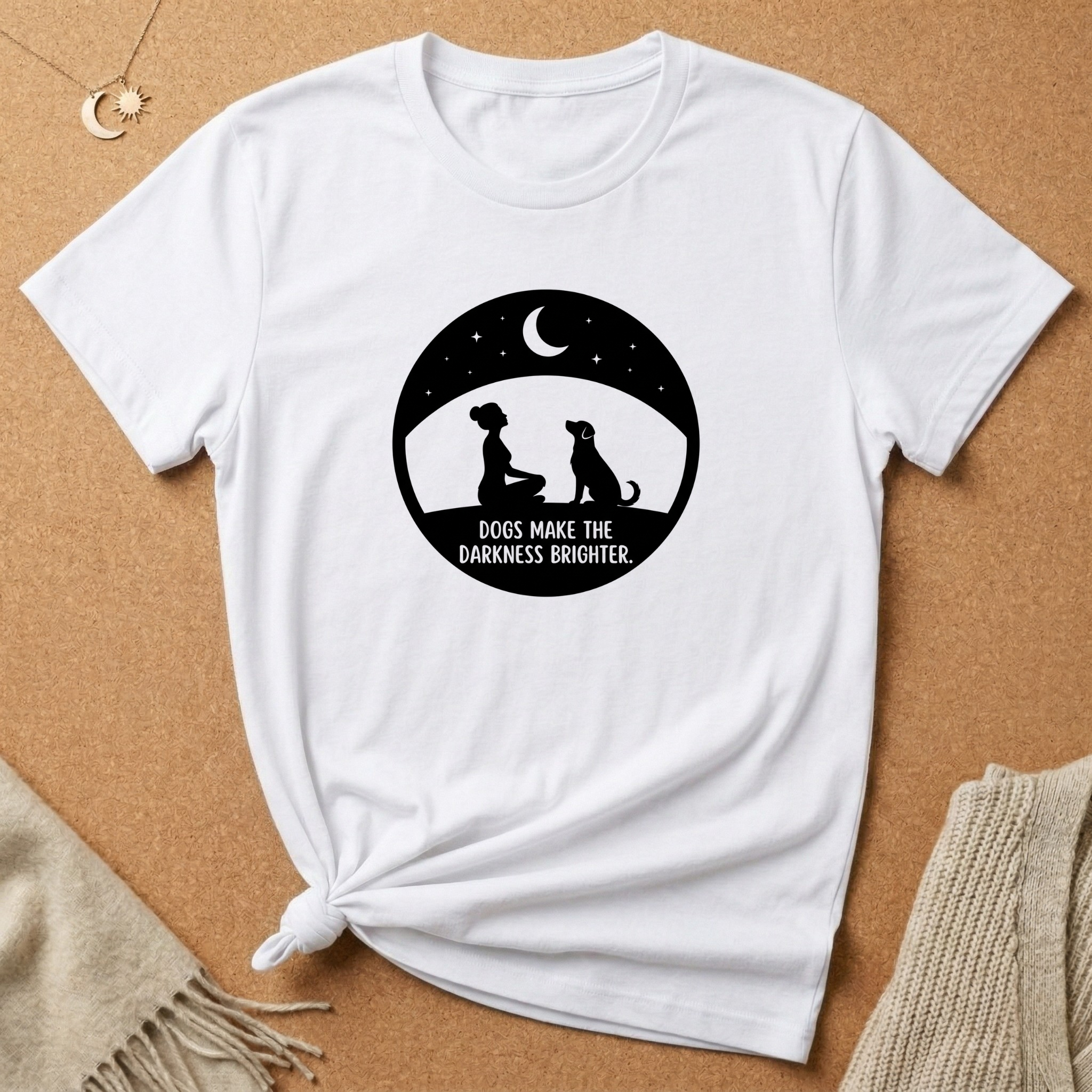 Dogs Make the Darkness Brighter Tee