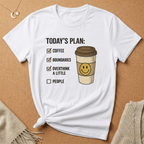 Today's Plan: Coffee Boundaries Overthink Tee