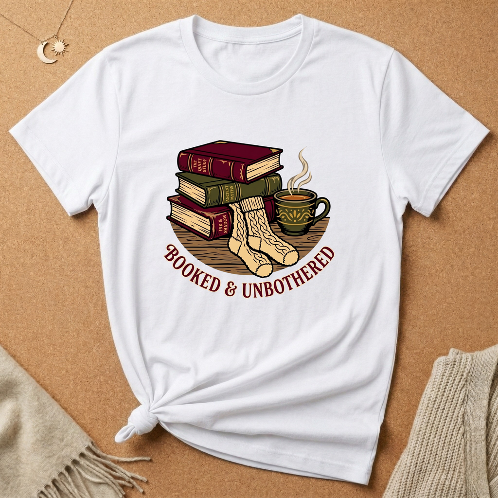 Booked and Unbothered Cozy Tee