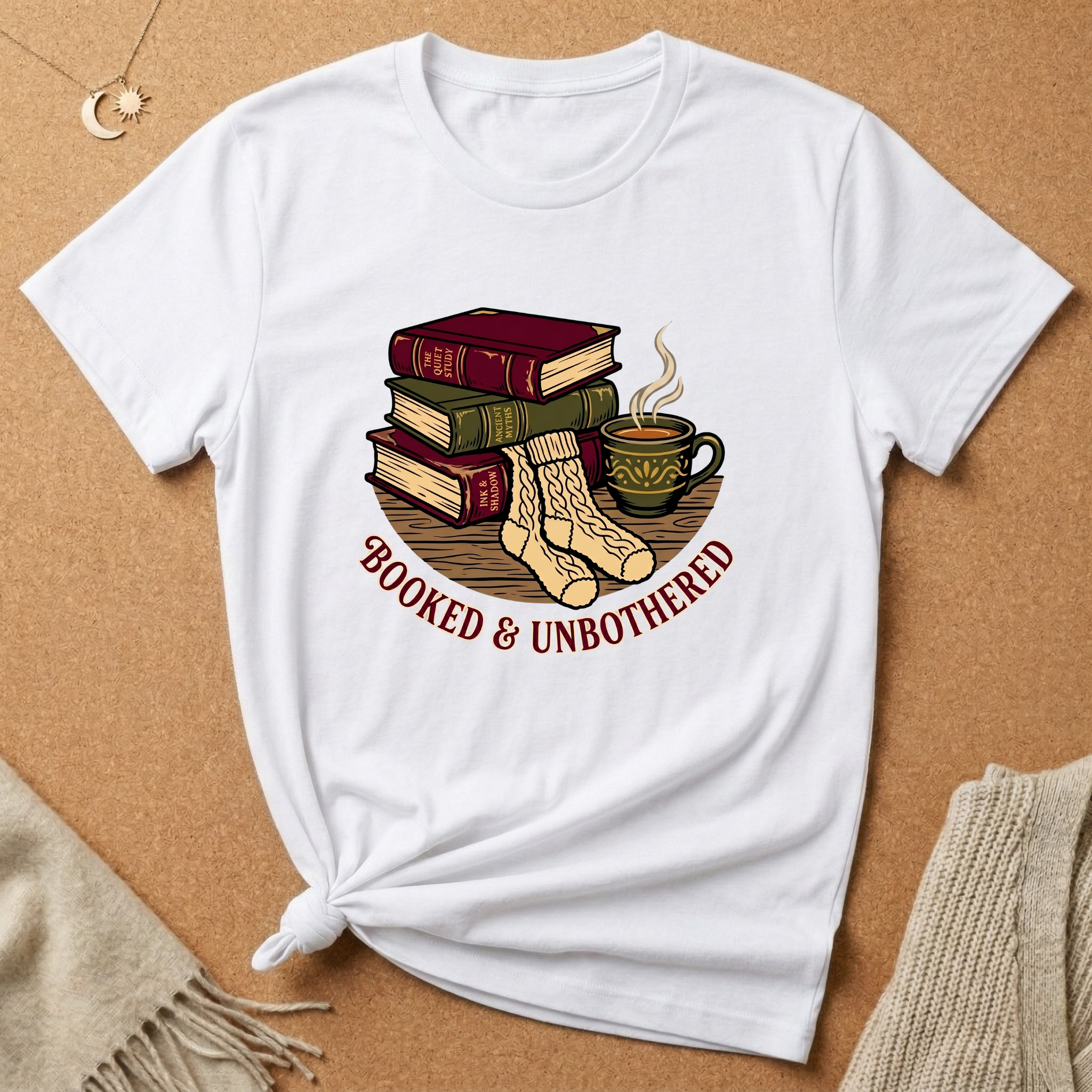 Booked and Unbothered Cozy Tee