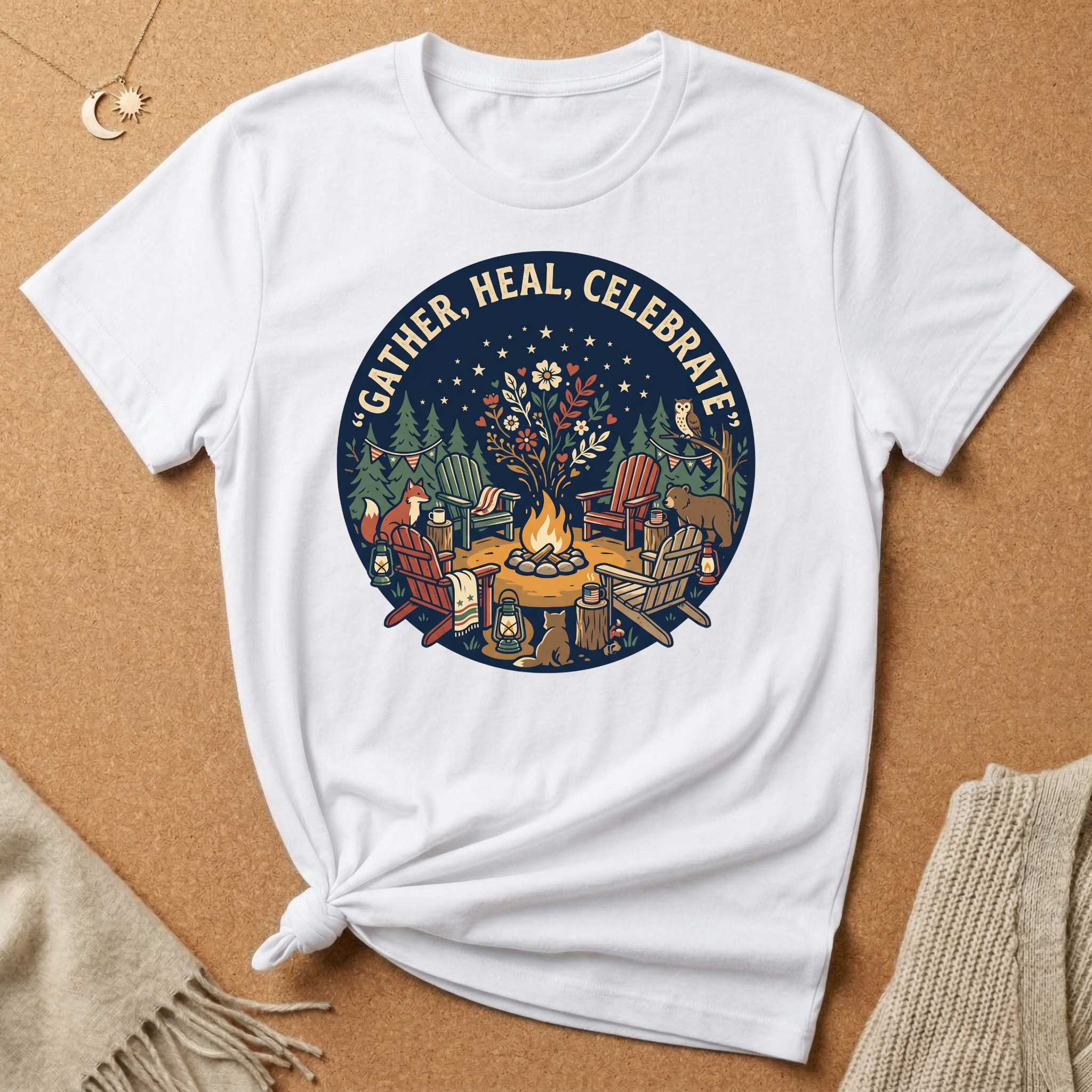 Gather, Heal, Celebrate Tee